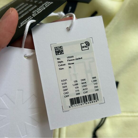 NWT Rains XL Unisex Fleece Jacket Straw - Picture 14 of 14